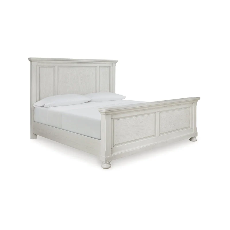 Signature Design by Ashley Robbinsdale Antique White Panel Bed