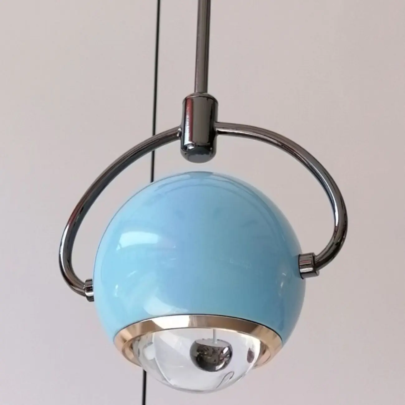 Modern Globe Metal Dimming Bedroom LED Pendant Light