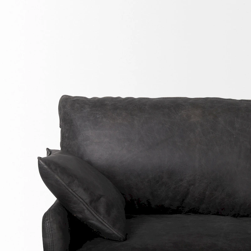 Cochrane II Brown Genuine Leather Sofa - 82.0L x 33.0W x 32.3H