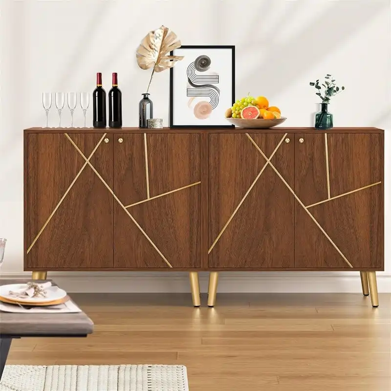Modern Buffet Cabinet - 15.7D x 31.1W x 31.5H