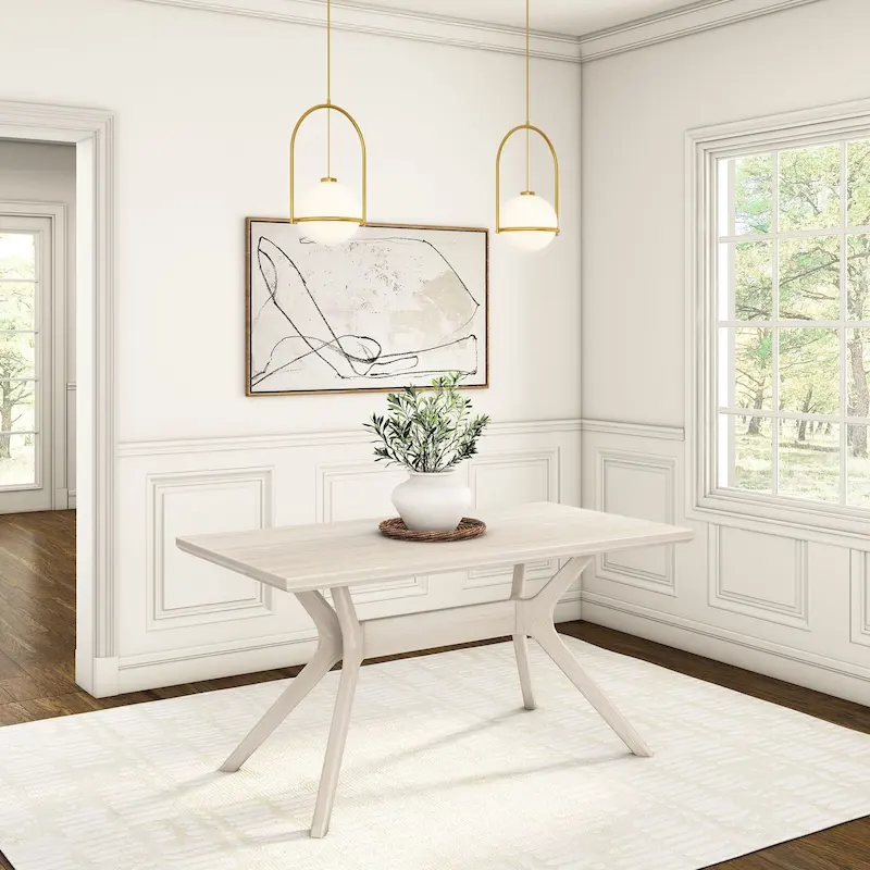 Plank and Beam Verso Cross Leg Rectangular Dining Table - 60