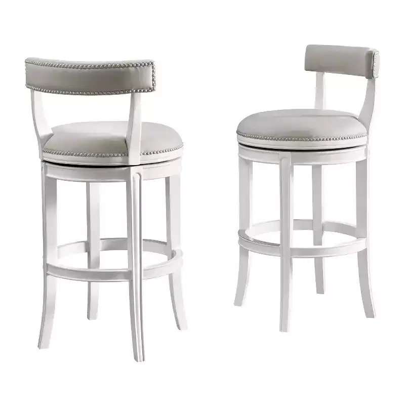 Set of 2 Hanover Swivel Bar Height Stools - Alaterre Furniture