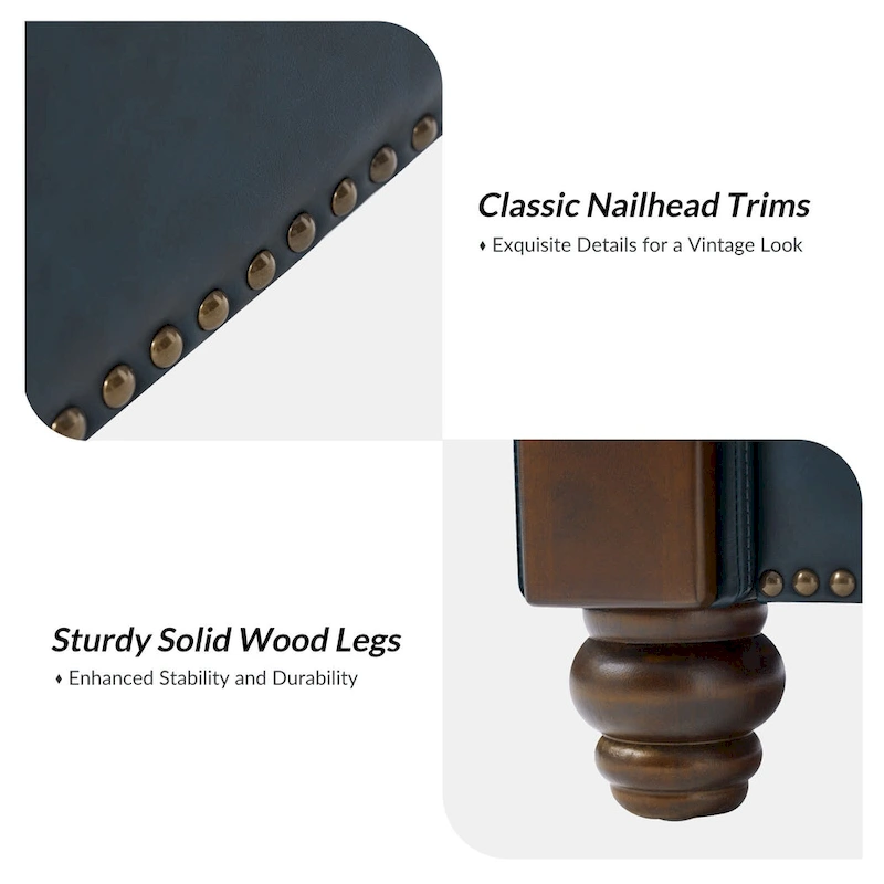 Hedda Transitional 59 Wide Leather Sofa with Solid Wood Legs by HULALA HOME