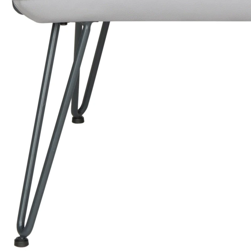 SAFAVIEH Idamae Mid-Century Modern Faux Leather Arm Chair - 29Wx28Dx33H