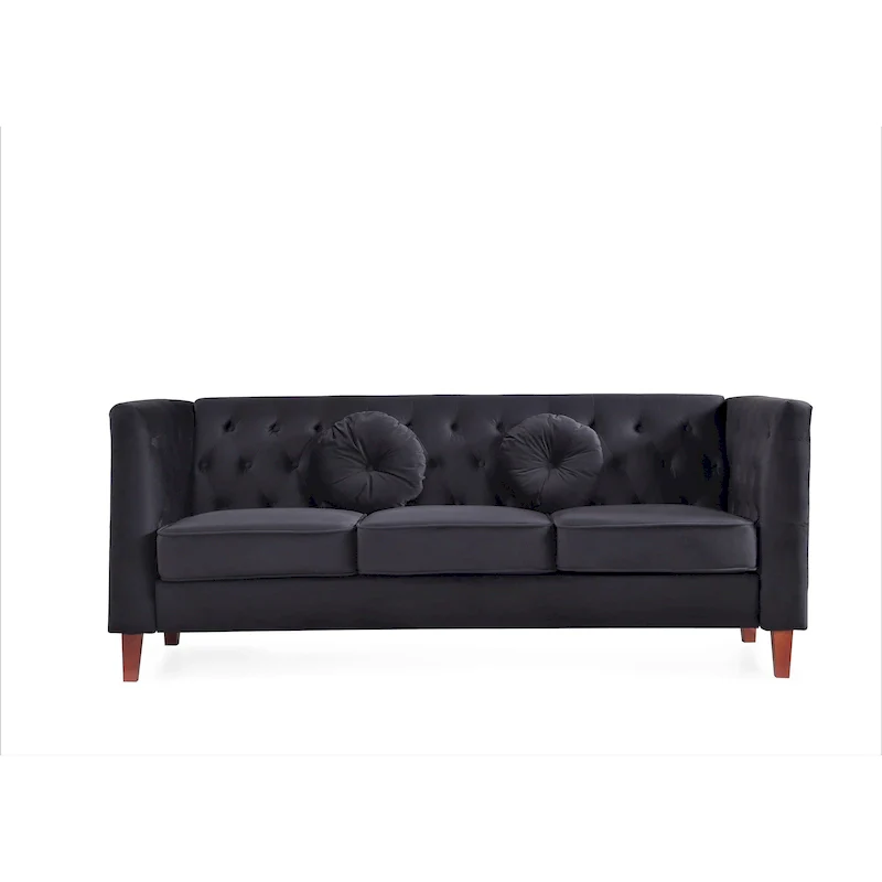 Classic Chesterfield Sofa - Tufted Upholstered Living Room Sofa