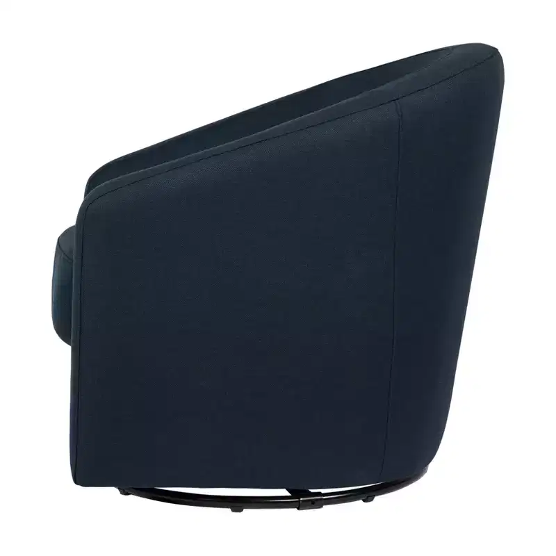 Swivel Glider Chair with 360° Rotation, Upholstered Seat, 30.5