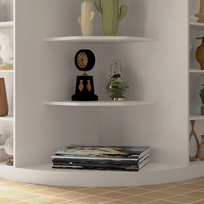 White Welcome Desk with Side Drawer and Cabinet - Reception Solution