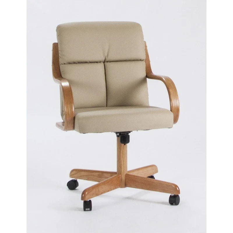Swivel Bonded Leather Armchair | 360° Swivel, Padded Seat, Home Office & Living Room