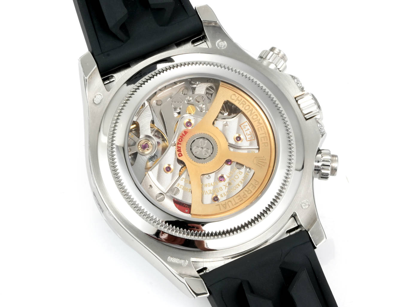 4131 movement clone exhibition caseback - rolex super clone Daytona