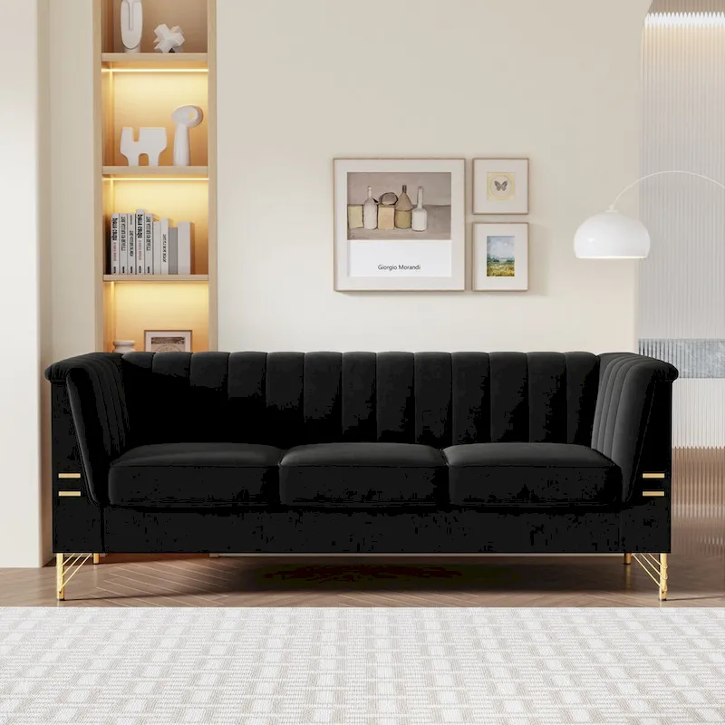82.67 W Velvet Sofa