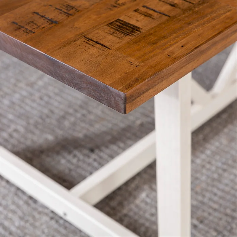 Middlebrook Solid Wood 72-inch Farmhouse Trestle Dining Table