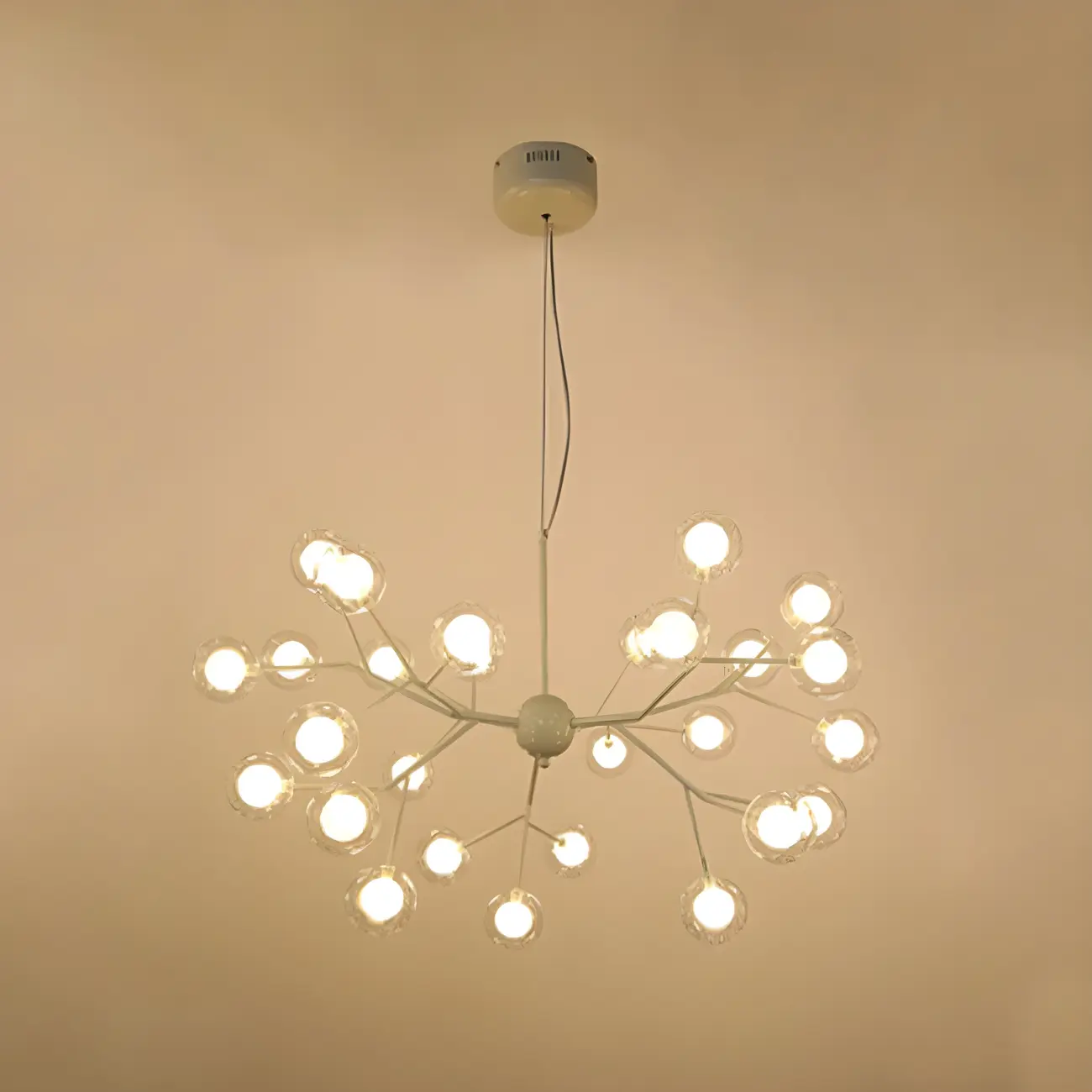 Adjustable Modern Globe Glass Sputnik Chandelier