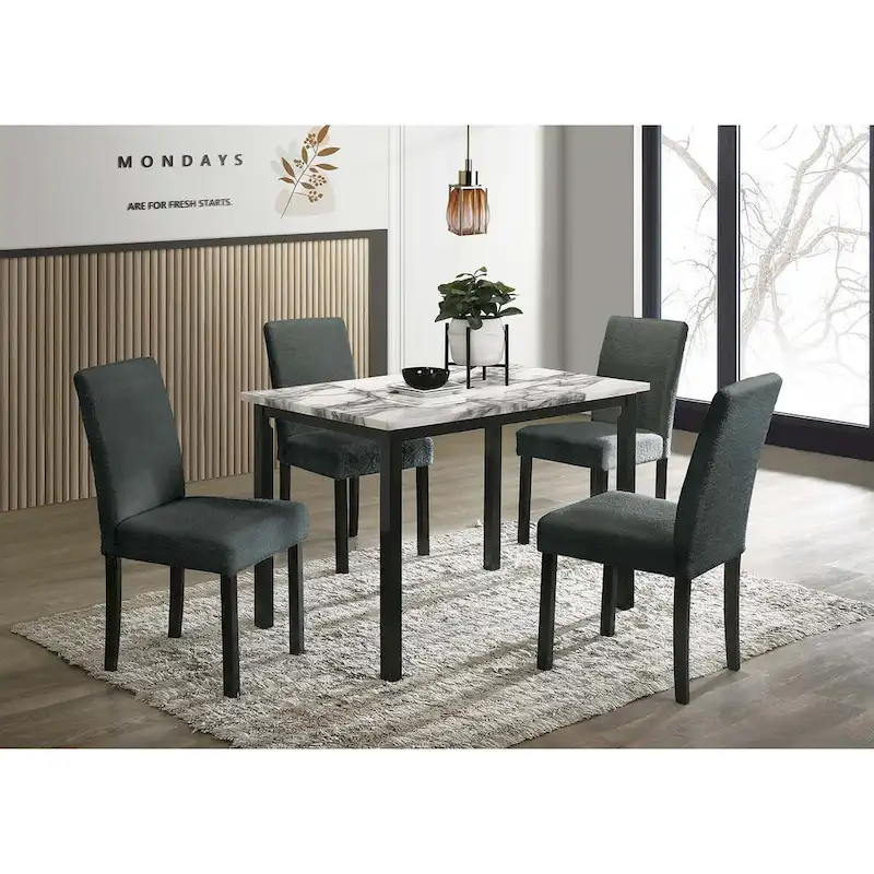 Poundex 5-pcs Dining Set