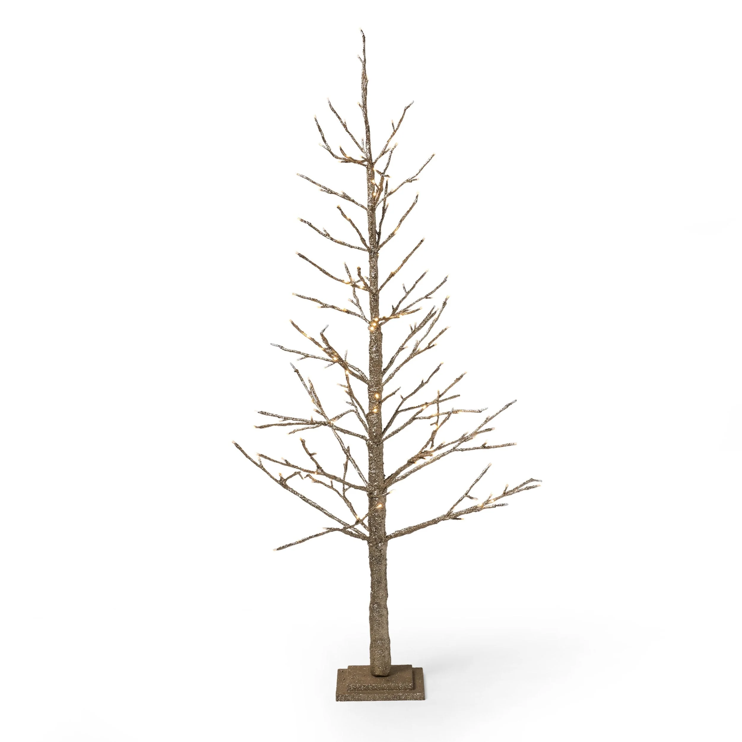 5-foot Pre-Lit 186 Warm White LED Artificial Christmas Twig Tree - NH476313