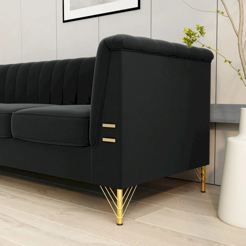 82.67  W Velvet Sofa