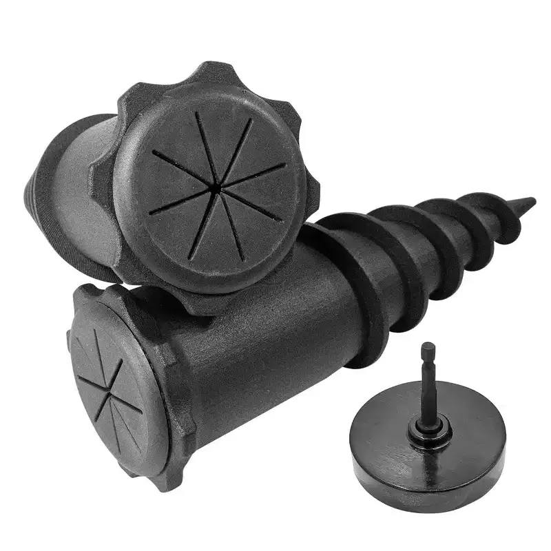 Ground Spike Anchor Kit  2-Pack with Drill Chuck