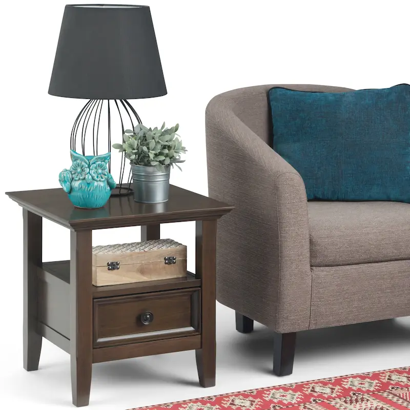 WYNDENHALL Halifax Solid Wood 19-inch Square End Table - 19 inch wide