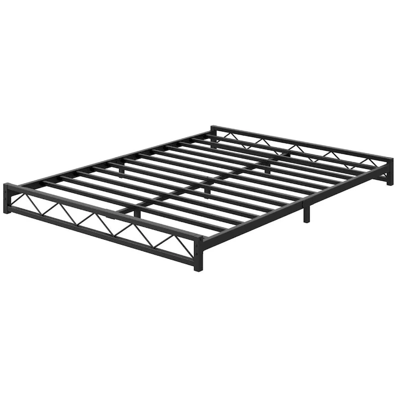 Easy Assembly Full Size Bed Frame with Steel Slat Support