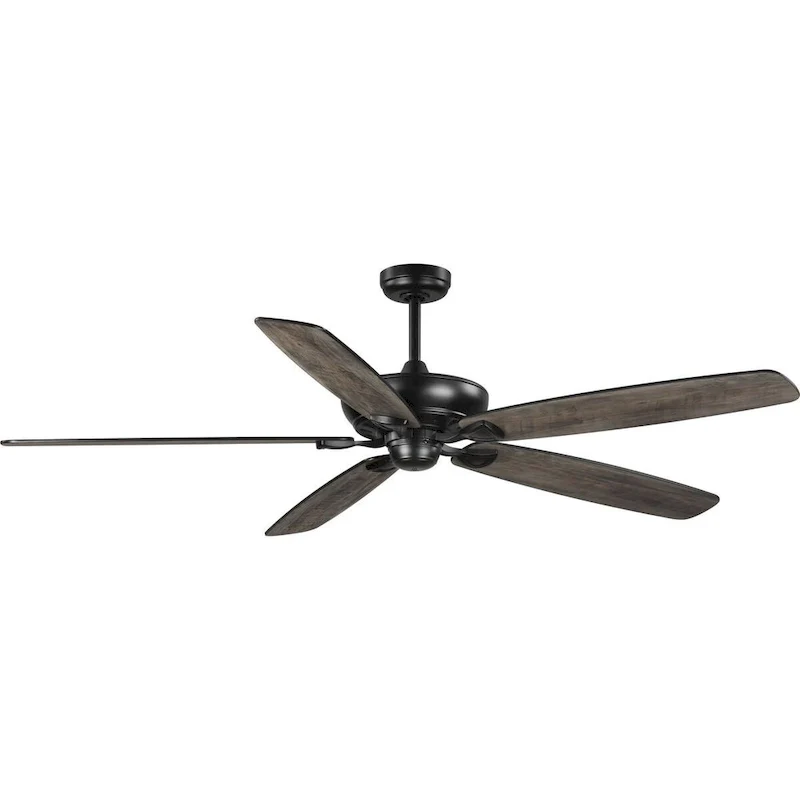 Kennedale Collection 72-Inch Five-Blade DC Motor Transitional Ceiling Fan Charcoal Black - 72 in x 72 in x 18 in