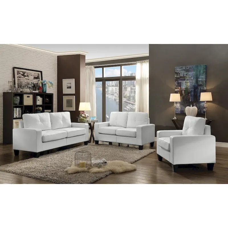 Accent Chair 35W Removable Cushions Track Arms Gray Modern Casual 25 Seat Depth