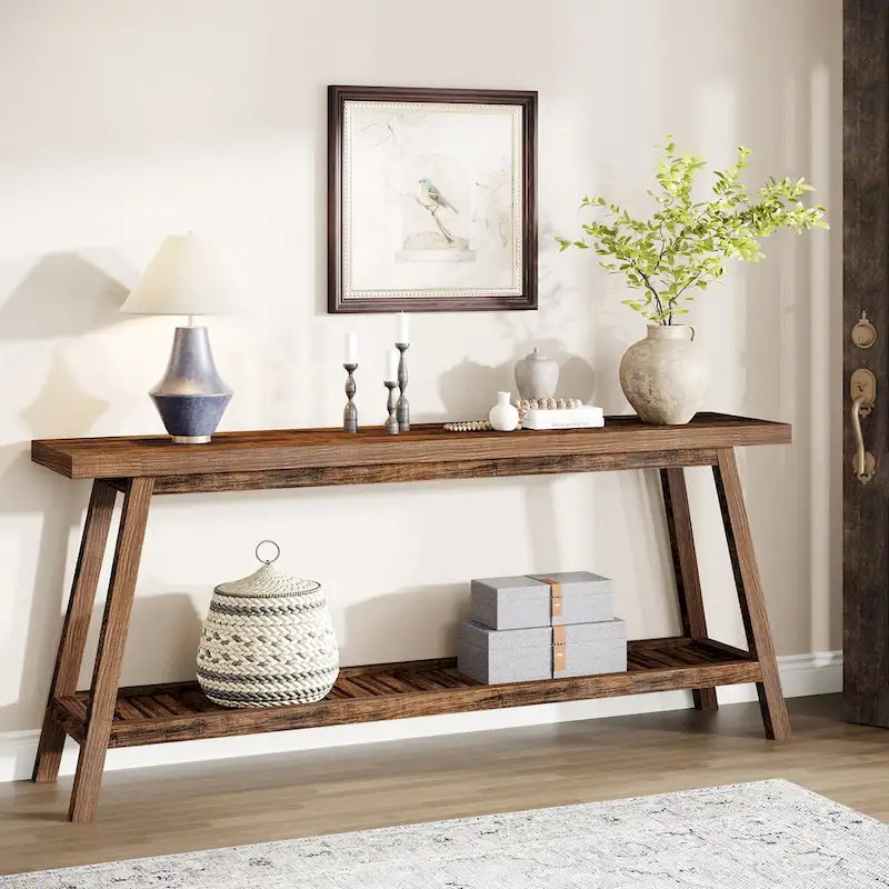 Farmhouse 70.9 Inches Console Entryway Table