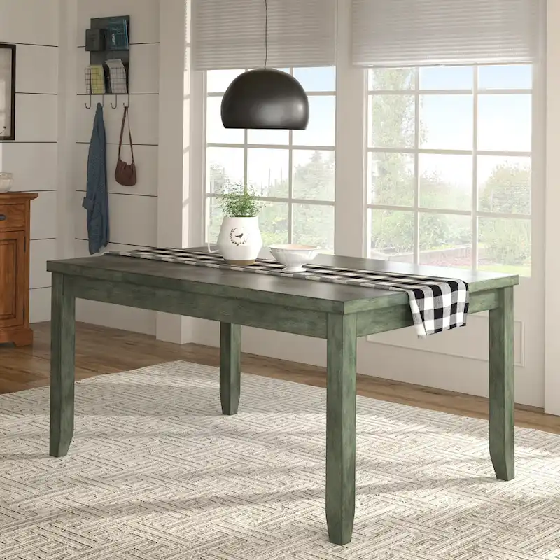 Elena Wood Rectangular Dining Table by iNSPIRE Q Classic
