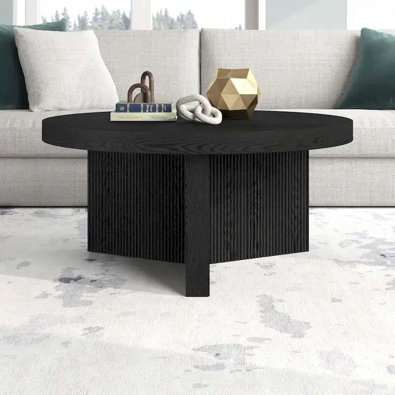 Holm 32  Wide Round Coffee Table - 32  Wide