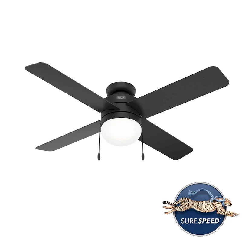Hunter 52  Timpani Ceiling Fan w/ LED Light, Pull Chain