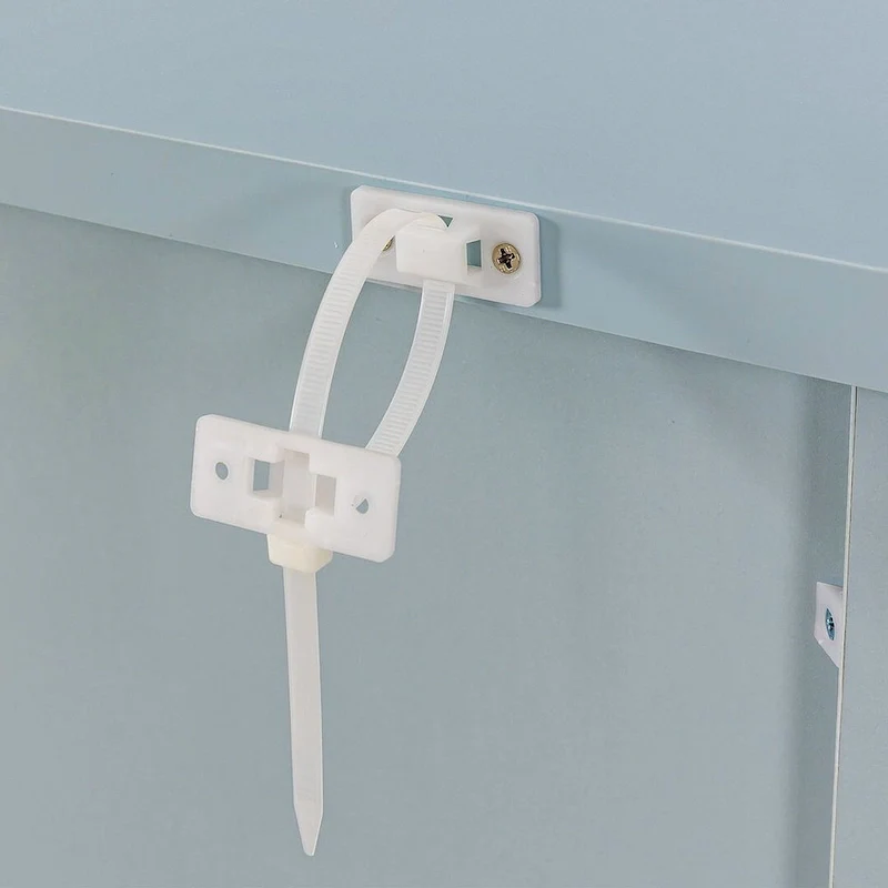 Modern Drawer Dresser with Solid Wood Frame and Retro Shell Handle