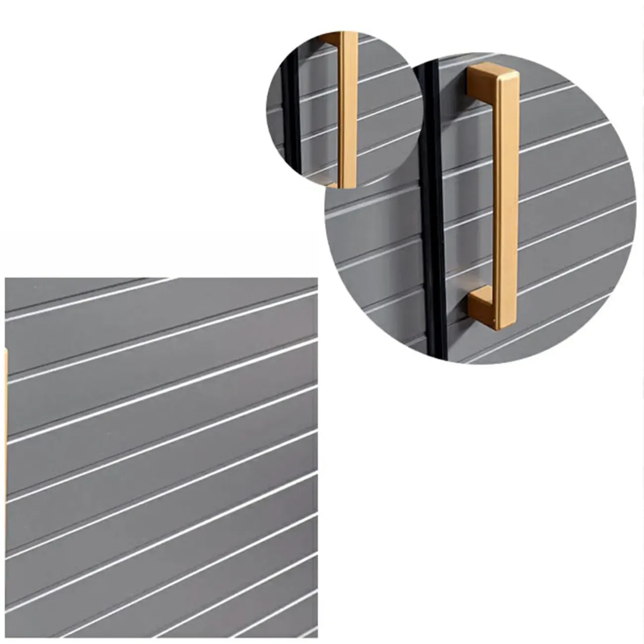 Metal Grey Shoe Cabinet with Open Bottom Shelf