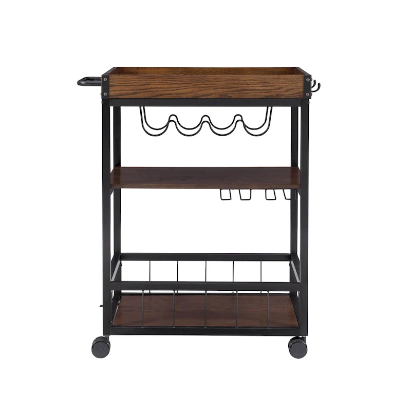 Wheeler Industrial Kitchen & Wine Cart