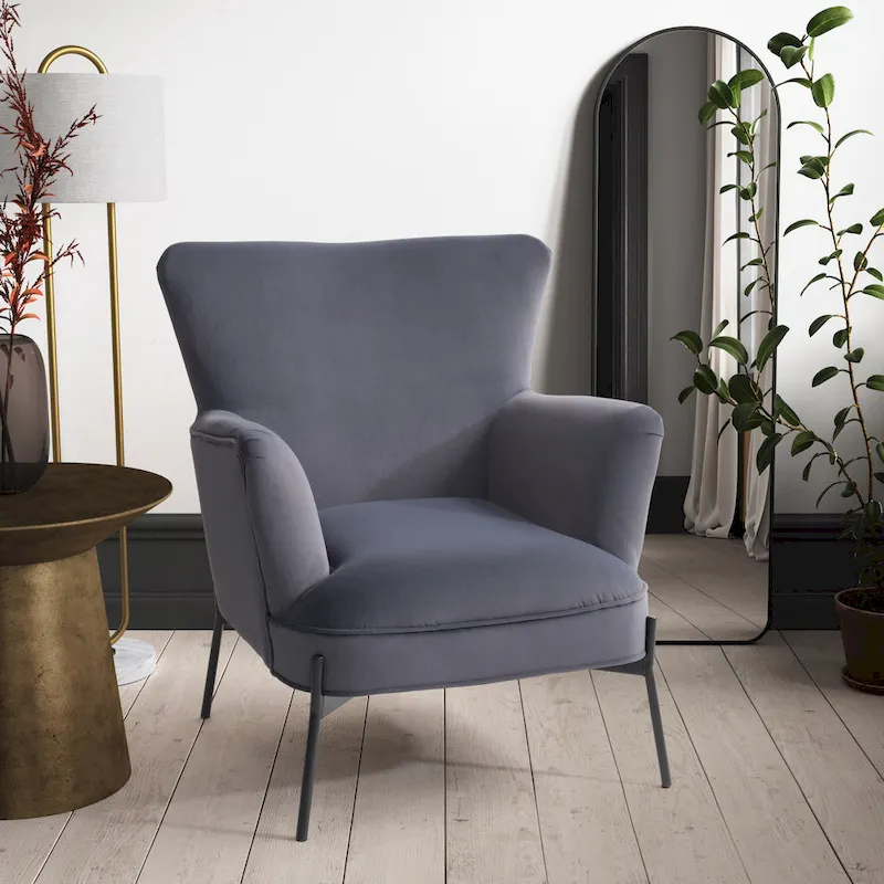 Eliana Modern Wingback Accent Chair