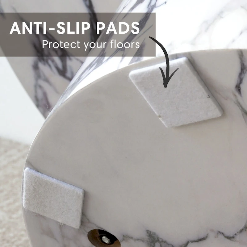 35 Faux Marble Small Round Pedestal Dining Table