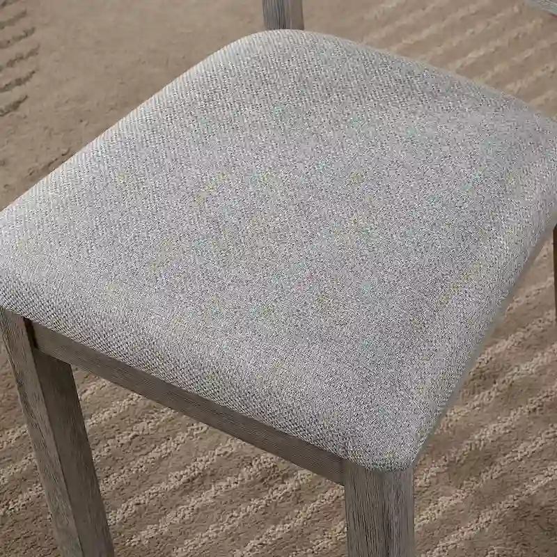 Bura Farmhouse Gray 2-piece Dining Chairs by