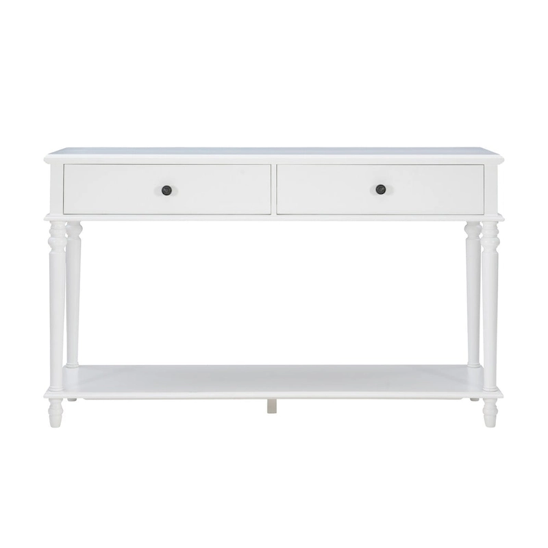 Jowin White Wood Console Table