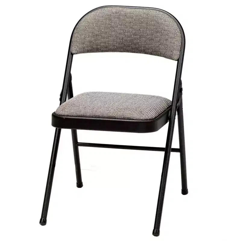 MECO 4-Pack of Sudden Comfort Deluxe Fabric Padded Folding Dinning Chairs with 16 x 16 Inch Seat and Non Marring Leg Caps