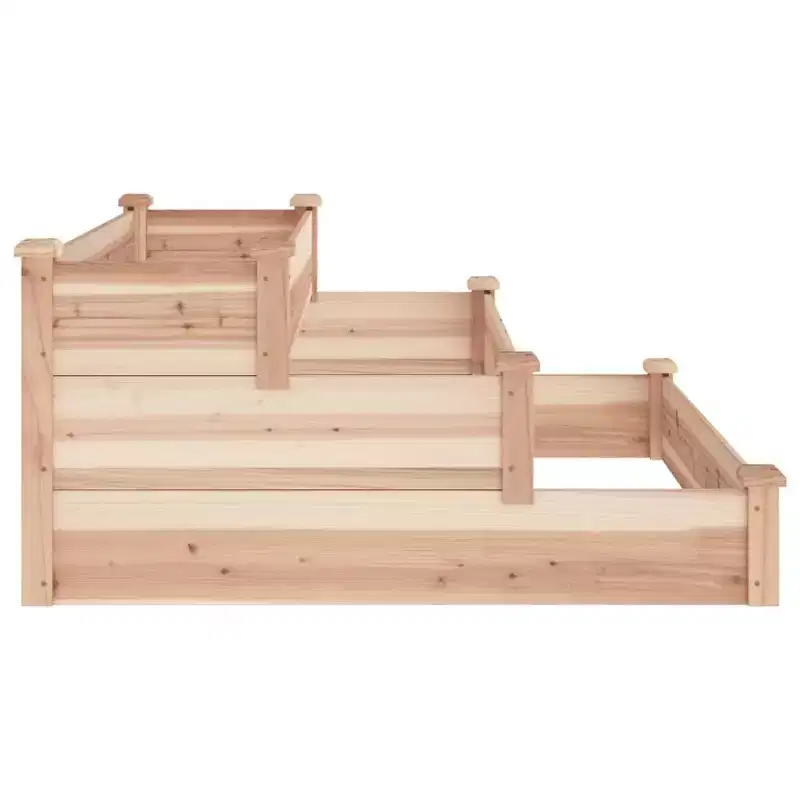 vidaXL Garden Raised Bed Strawberry Planter Vegetable Herb Bed Solid Wood Fir