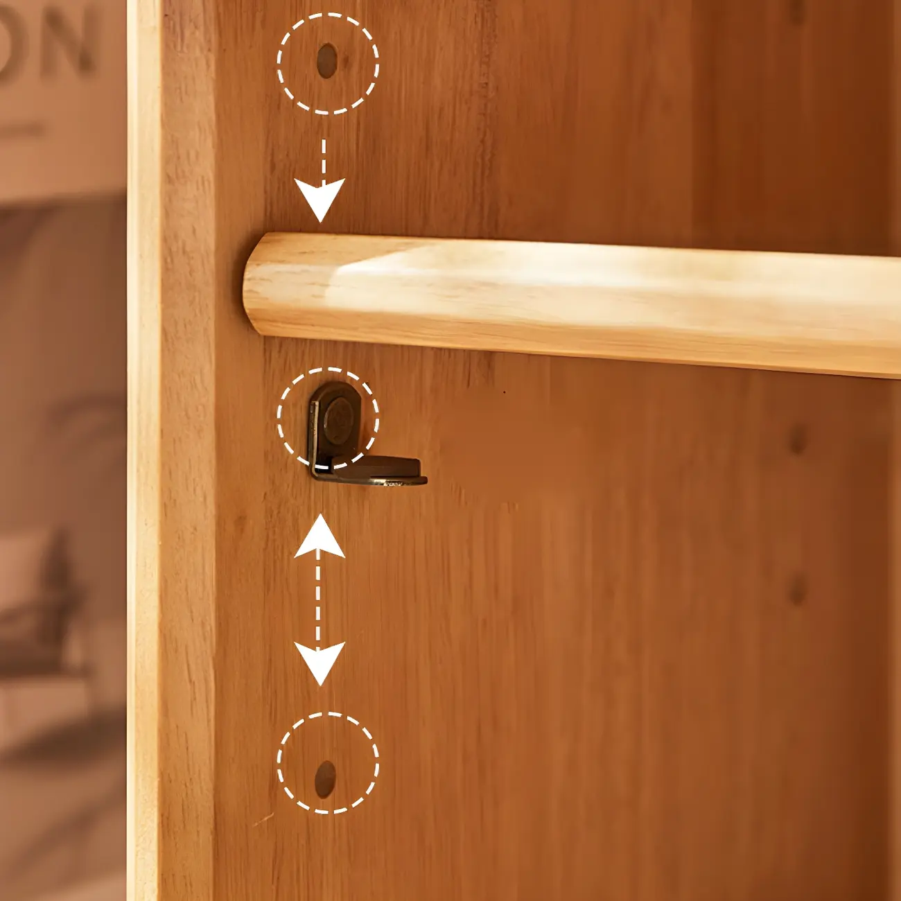 Scandinavian Light Wood 2-Shelf Bookcase with Drawers