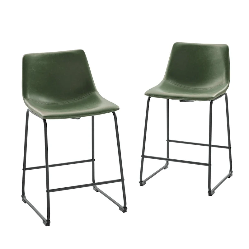 Middlebrook Prusiner 26-inch Faux Leather Counter Stool (Set of 2)