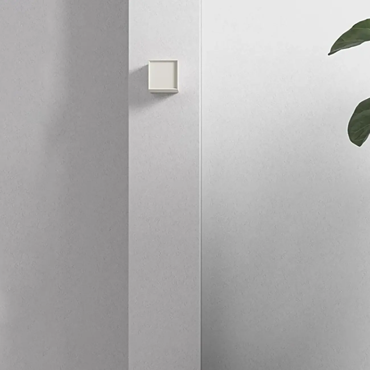 Ambient Cloth Shade Square Flush Mount Wall Sconce