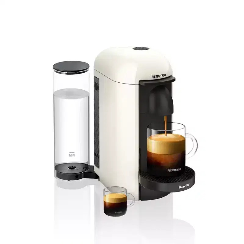 Nespresso VertuoPlus Single-Serve Coffee Maker and Espresso Machine by Breville, White - Hearth #38; Hand#8482; with Magnolia