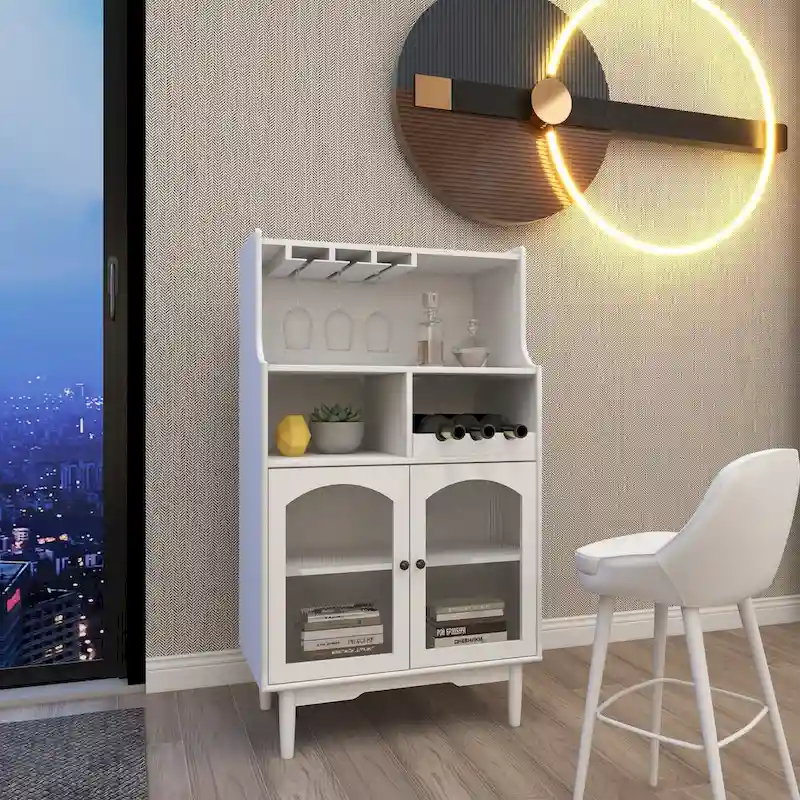 Bar Cabinet with Removable Wine Rack