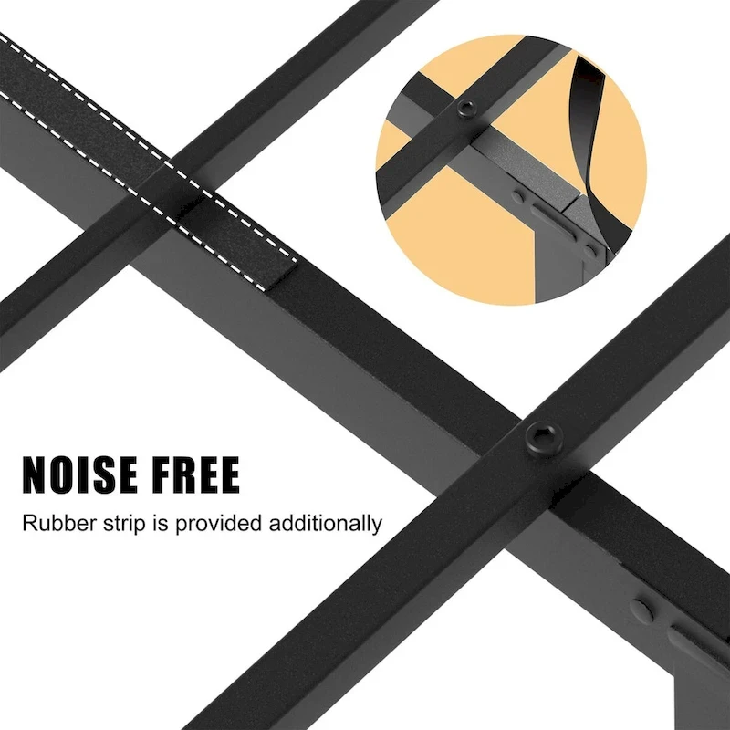 Futzca Bed Frame with Headboard and Footboard