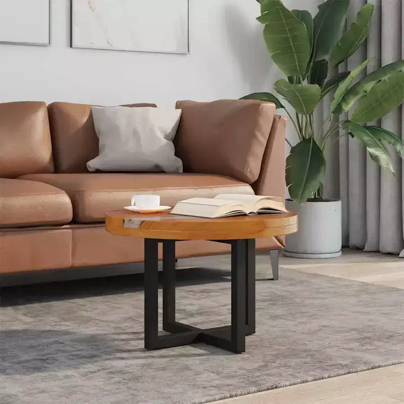 vidaXL Coffee Table End Table Side Table Living Room Furniture Teak Resin