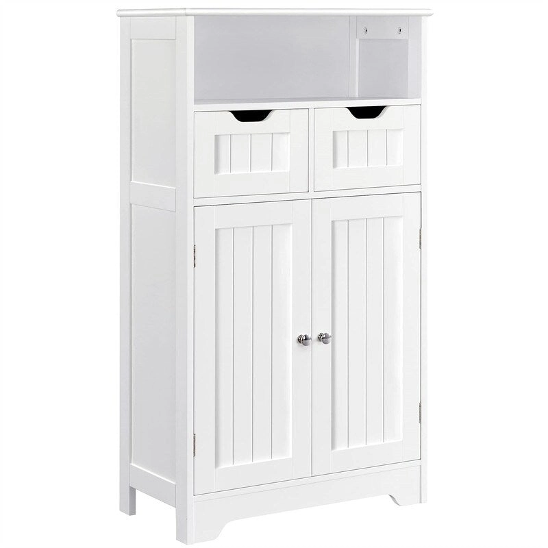 Bathroom Storage Cabinet with 2 Drawers - 12 D x 24 W x 41 H