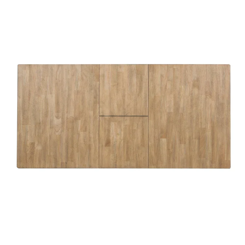 Lindsey Farm Gray and Sandstone 7 Piece Trestle Table Set