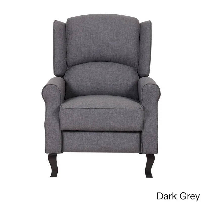 Modern Wingback Linen Fabric Accent Recliner Chair