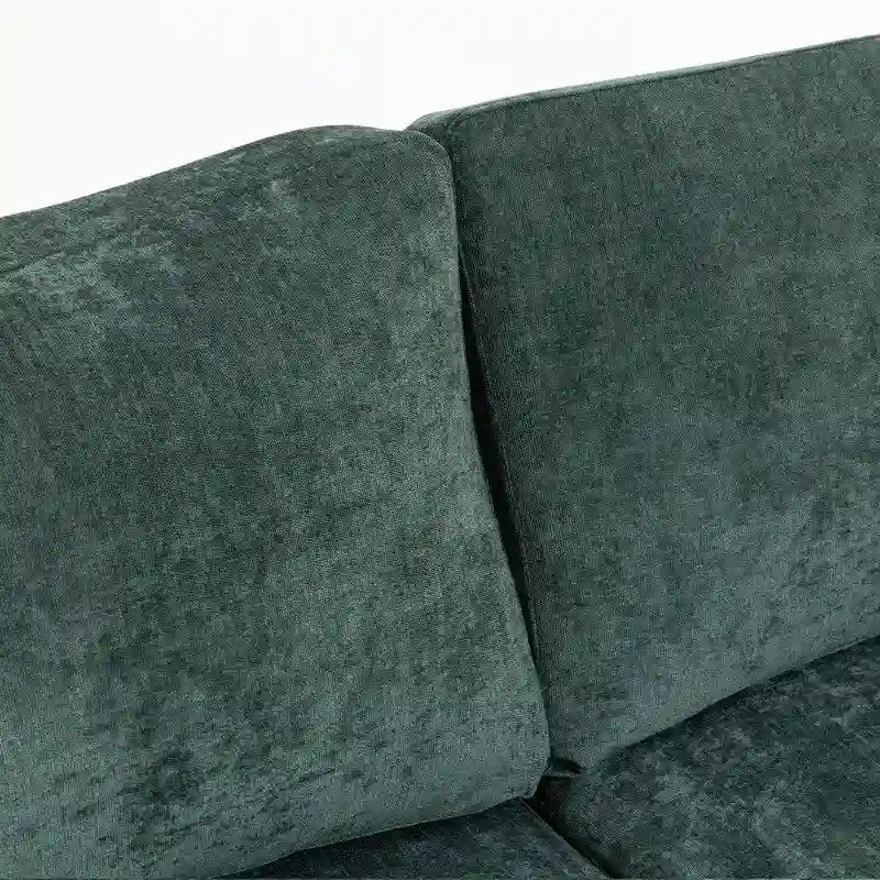 111.42  Chenille Upholstered Three Seater Sofa