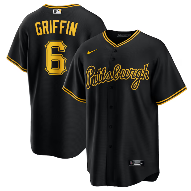 Pittsburgh Pirates Konnor Griffin Black Alternate Replica Jersey