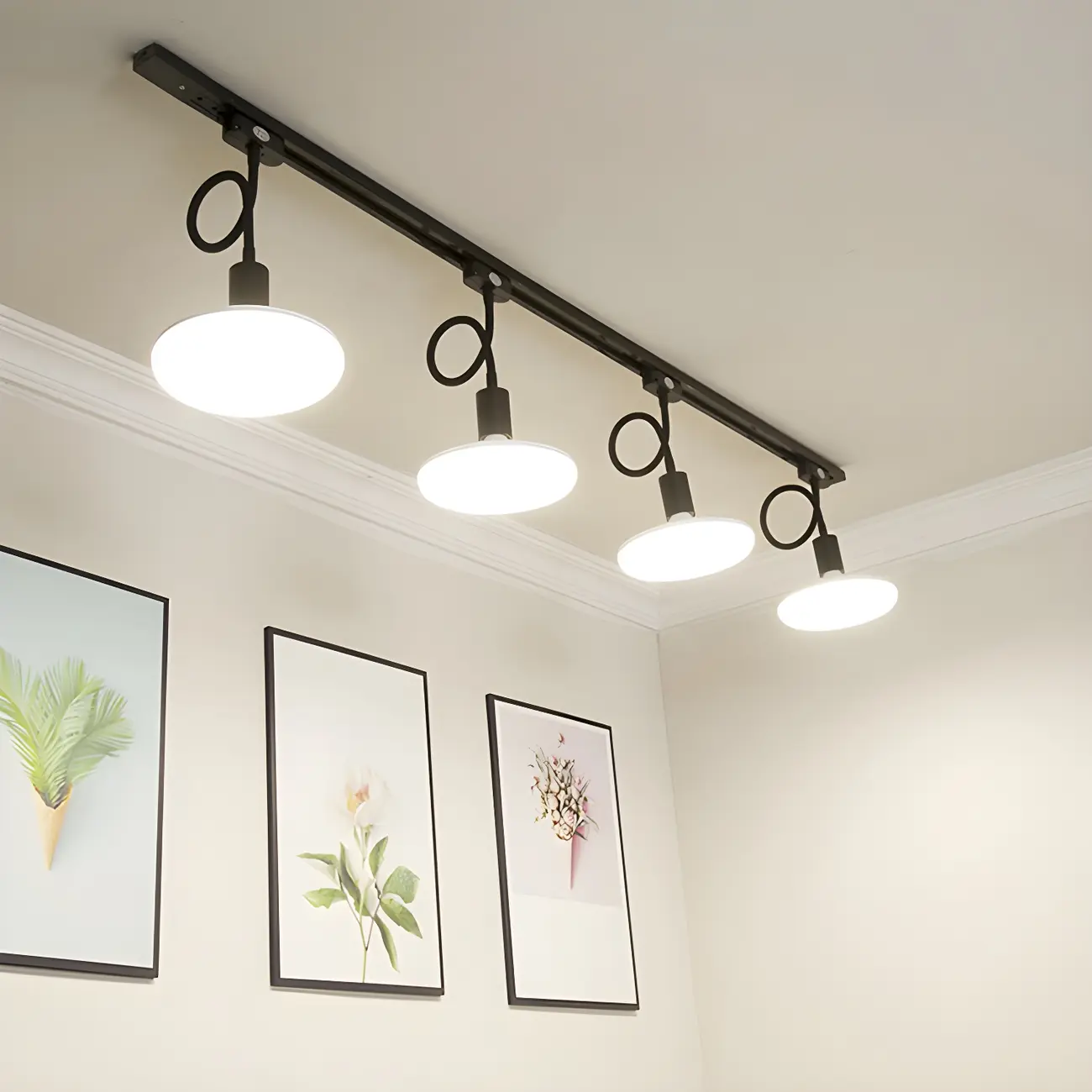 5-Light Modern LED Track Lighting with Adjustable Head